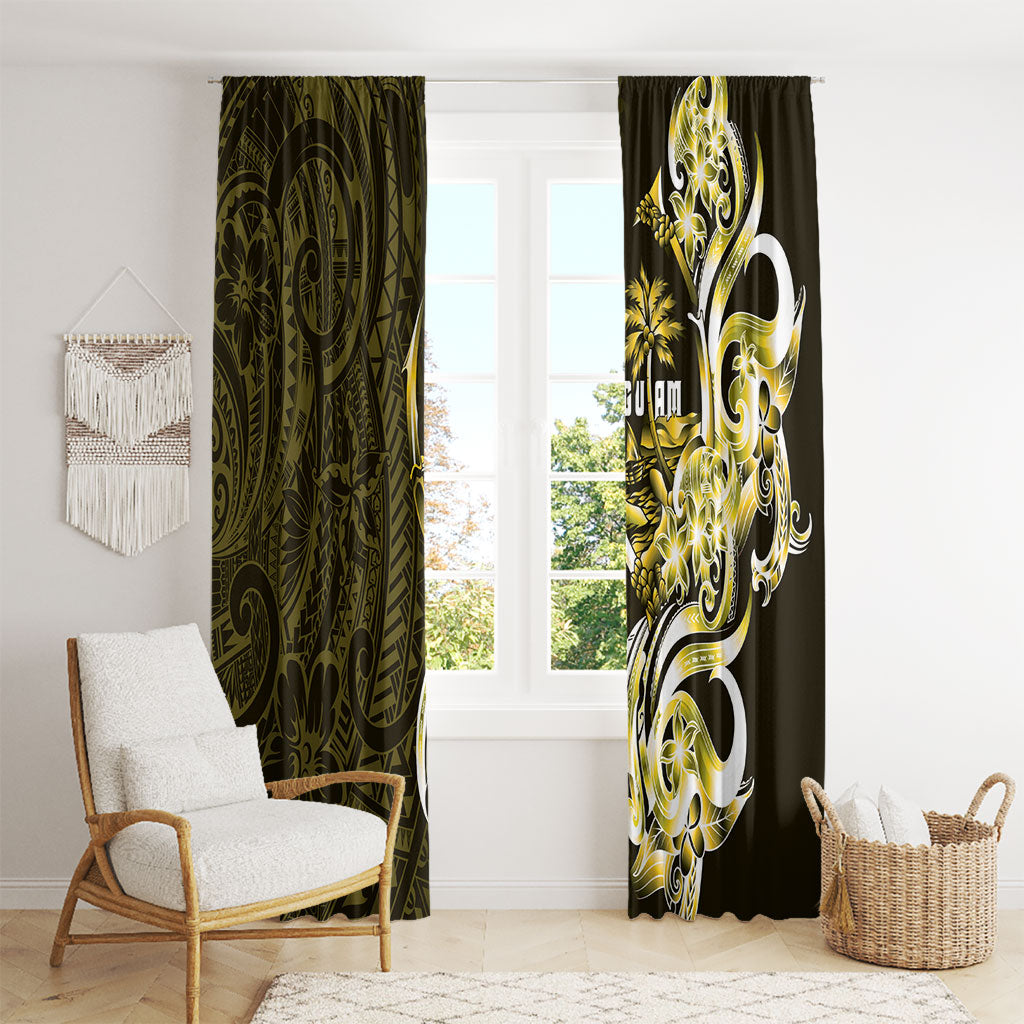 Amariyu Guam Chamorro Window Curtain Guahan Seal Tattoo LT14 - Polynesian Pride