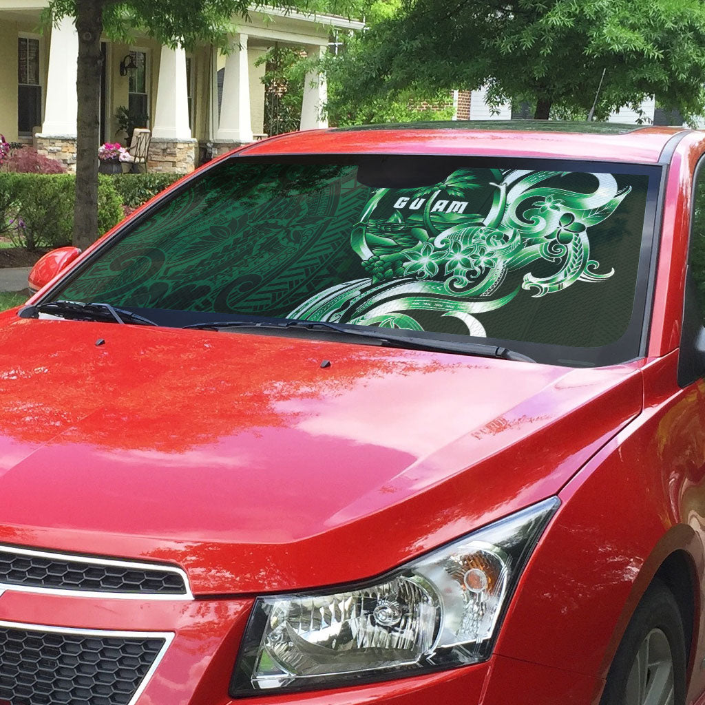 Betde Guam Chamorro Auto Sun Shade Guahan Seal Tattoo LT14 - Polynesian Pride