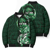 Betde Guam Chamorro Bomber Puffer Jacket Guahan Seal Tattoo LT14 - Polynesian Pride