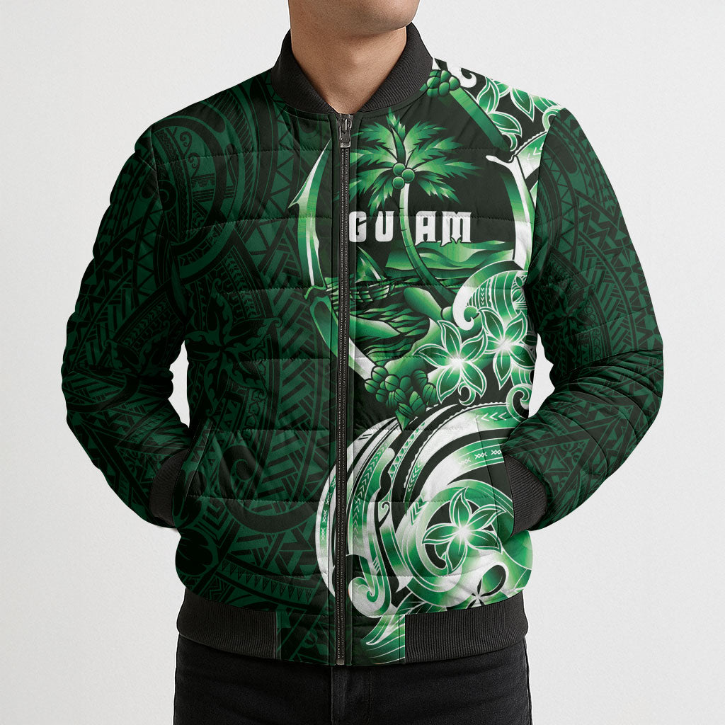 Betde Guam Chamorro Bomber Puffer Jacket Guahan Seal Tattoo LT14 - Polynesian Pride