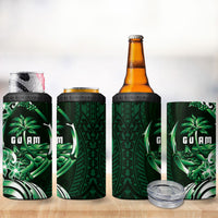 Betde Guam Chamorro 4 in 1 Can Cooler Tumbler Guahan Seal Tattoo LT14 - Polynesian Pride