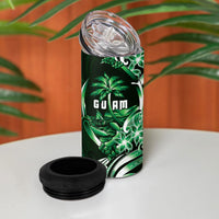 Betde Guam Chamorro 4 in 1 Can Cooler Tumbler Guahan Seal Tattoo LT14 - Polynesian Pride