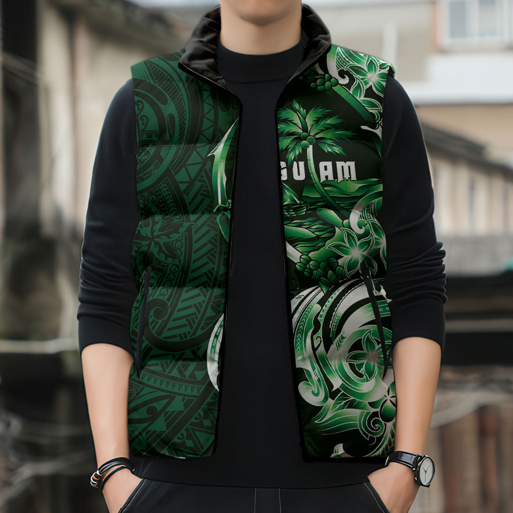 Betde Guam Chamorro Sleeveless Puffer Jacket Guahan Seal Tattoo LT14 - Polynesian Pride