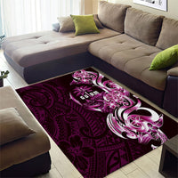 Kulot Di Rosa Guam Chamorro Area Rug Guahan Seal Tattoo LT14 - Polynesian Pride