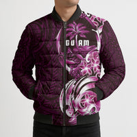 Kulot Di Rosa Guam Chamorro Bomber Puffer Jacket Guahan Seal Tattoo LT14 - Polynesian Pride