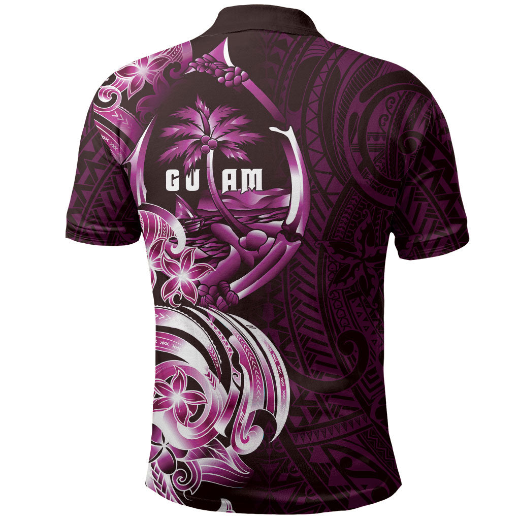 Kulot Di Rosa Guam Chamorro Polo Shirt Guahan Seal Tattoo LT14 - Polynesian Pride