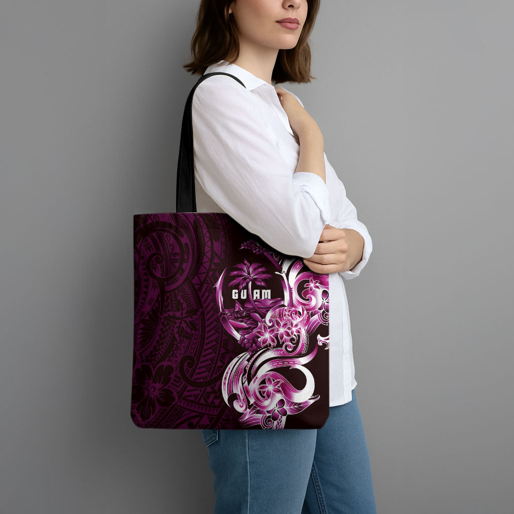 Kulot Di Rosa Guam Chamorro Tote Bag Guahan Seal Tattoo LT14 - Polynesian Pride