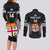 Custom Fiji Rugby Couples Matching Long Sleeve Bodycon Dress and Long Sleeve Button Shirts 2023 Fijian Tapa Pattern World Cup Black LT14 - Polynesian Pride