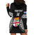 Custom Fiji Rugby Hoodie Dress 2023 Fijian Tapa Pattern World Cup Black LT14 - Polynesian Pride