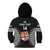 Custom Fiji Rugby Kid Hoodie 2023 Fijian Tapa Pattern World Cup Black LT14 - Polynesian Pride