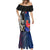 Custom New Zealand And France Rugby Mermaid Dress All Black With Les Bleus Together 2023 World Cup LT14 - Polynesian Pride