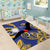 Nauru Angam Day Area Rug Naoero Frigate Bird Polynesian Pattern