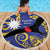 Nauru Angam Day Beach Blanket Naoero Frigate Bird Polynesian Pattern