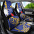 Nauru Angam Day Car Seat Cover Naoero Frigate Bird Polynesian Pattern