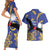 Nauru Angam Day Couples Matching Short Sleeve Bodycon Dress and Hawaiian Shirt Naoero Frigate Bird Polynesian Pattern