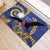 Nauru Angam Day Rubber Doormat Naoero Frigate Bird Polynesian Pattern