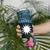 Blue Nauru Skinny Tumbler Naoero Map With Polynesian Tropical Flowers