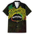 Personalised Nukuoro Atoll Family Matching Tank Maxi Dress and Hawaiian Shirt Polynesian Tattoo Curves Reggae Version