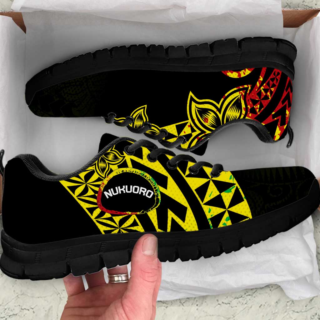 Nukuoro Atoll Sneakers Polynesian Tattoo Curves Reggae Version