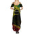 Personalised Nukuoro Atoll Summer Maxi Dress Polynesian Tattoo Curves Reggae Version