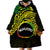 Personalised Nukuoro Atoll Wearable Blanket Hoodie Polynesian Tattoo Curves Reggae Version