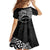 Personalised Pohnpei Nukuoro Micronesia Family Matching Puletasi and Hawaiian Shirt Polynesian Tattoo Curves Black Version