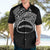 Personalised Pohnpei Nukuoro Micronesia Hawaiian Shirt Polynesian Tattoo Curves Black Version