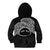 Personalised Pohnpei Nukuoro Micronesia Kid Hoodie Polynesian Tattoo Curves Black Version