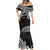 Personalised Pohnpei Nukuoro Micronesia Mermaid Dress Polynesian Tattoo Curves Black Version