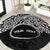 Personalised Pohnpei Nukuoro Micronesia Round Carpet Polynesian Tattoo Curves Black Version