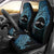 Personalised Pohnpei Nukuoro Micronesia Car Seat Cover Polynesian Tattoo Curves Blue Version