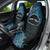 Personalised Pohnpei Nukuoro Micronesia Car Seat Cover Polynesian Tattoo Curves Blue Version