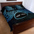 Personalised Pohnpei Nukuoro Micronesia Quilt Bed Set Polynesian Tattoo Curves Blue Version