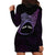 Personalised Pohnpei Nukuoro Micronesia Hoodie Dress Polynesian Tattoo Curves Purple Version