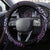 Pohnpei Nukuoro Micronesia Steering Wheel Cover Polynesian Tattoo Curves Purple Version