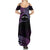 Personalised Pohnpei Nukuoro Micronesia Summer Maxi Dress Polynesian Tattoo Curves Purple Version