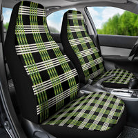 Aloha Hawaii Pakalana Pikake Lei Car Seat Cover Palaka Inspired Hawaiian-plaid Black