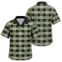 Aloha Hawaii Pakalana Pikake Lei Family Matching Summer Maxi Dress and Hawaiian Shirt Palaka Inspired Hawaiian-plaid Black