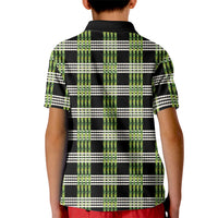 Aloha Hawaii Pakalana Pikake Lei Kid Polo Shirt Palaka Inspired Hawaiian-plaid Black