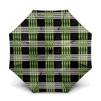 Aloha Hawaii Pakalana Pikake Lei Umbrella Palaka Inspired Hawaiian-plaid Black