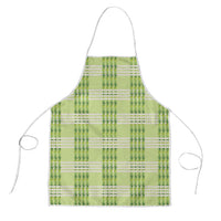Aloha Hawaii Pakalana Pikake Lei Apron Palaka Inspired Hawaiian-plaid Pastel Green