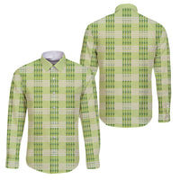 Aloha Hawaii Pakalana Pikake Lei Family Matching Summer Maxi Dress and Hawaiian Shirt Palaka Inspired Hawaiian-plaid Pastel Green