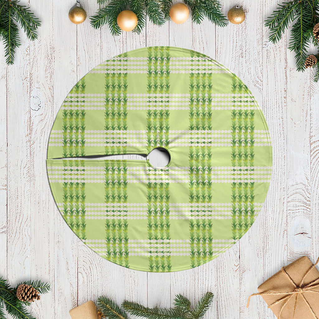 Aloha Hawaii Pakalana Pikake Lei Tree Skirt Palaka Inspired Hawaiian-plaid Pastel Green LT14 Casual Green - Polynesian Pride