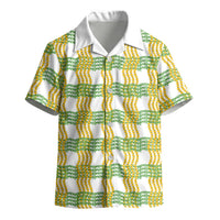 Aloha Hawaii Ilima Maile Lei Kid Hawaiian Shirt Palaka Inspired Hawaiian-plaid White
