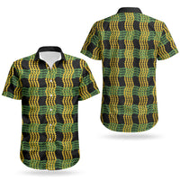 Aloha Hawaii Ilima Maile Lei Couples Matching Tank Maxi Dress and Hawaiian Shirt Palaka Inspired Hawaiian-plaid Black