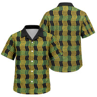 Aloha Hawaii Ilima Maile Lei Family Matching Summer Maxi Dress and Hawaiian Shirt Palaka Inspired Hawaiian-plaid Black