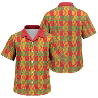 Aloha Hawaii Ilima Maile Lei Family Matching Off Shoulder Maxi Dress and Hawaiian Shirt Palaka Inspired Hawaiian-plaid Red