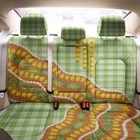 Hawaii Leis Palaka Motifs Back Car Seat Cover Pikake Pakalana Maile Ilima Kakau Style