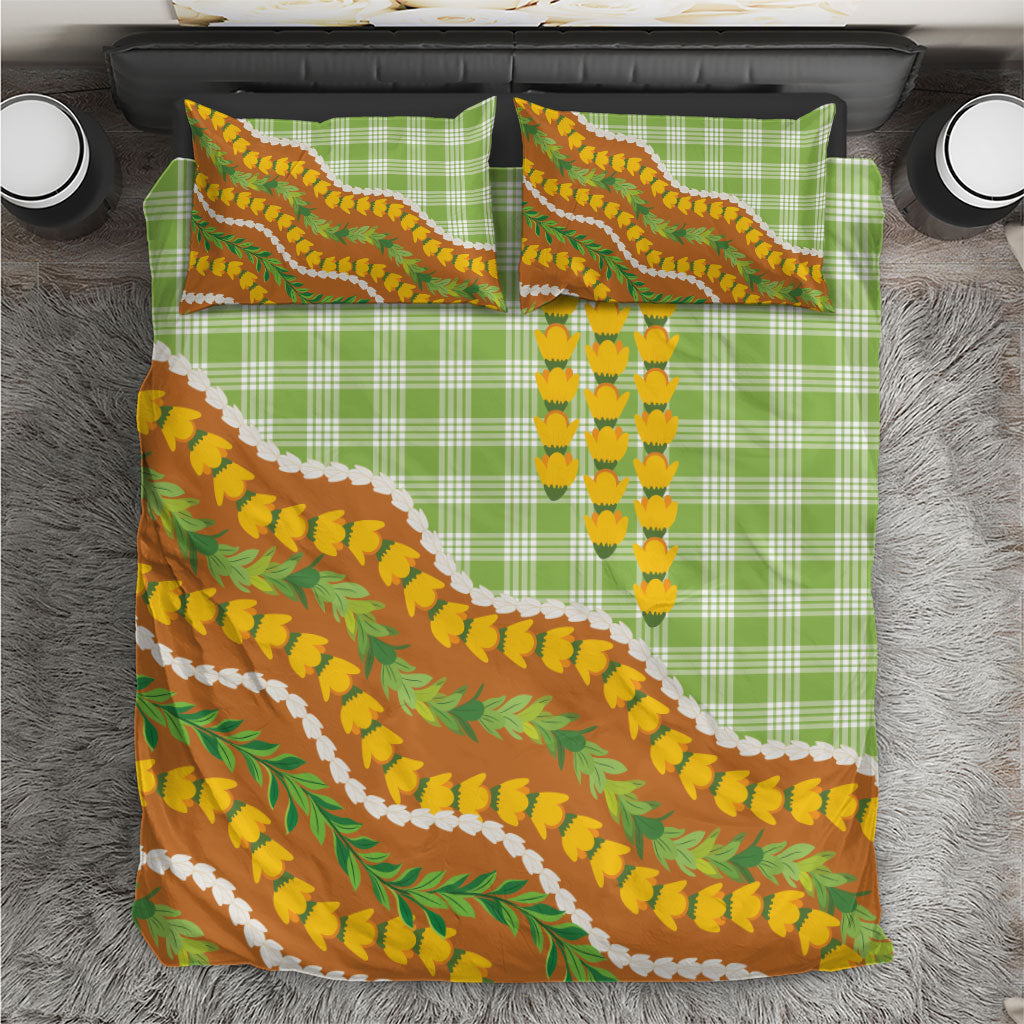Hawaii Leis Palaka Motifs Bedding Set Pikake Pakalana Maile Ilima Kakau Style LT14 Multicolor - Polynesian Pride