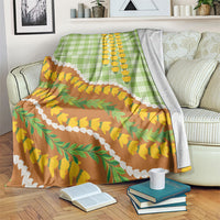 Hawaii Leis Palaka Motifs Blanket Pikake Pakalana Maile Ilima Kakau Style